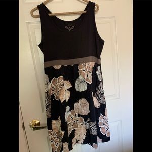 Sonoma black floral summer dress